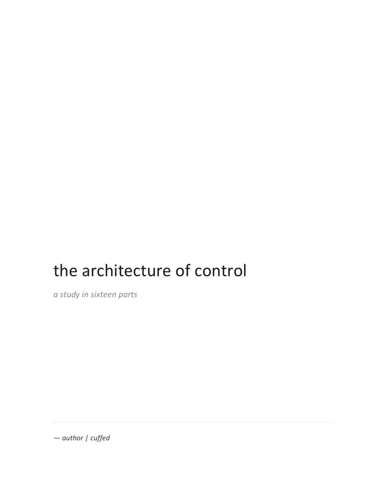the architecture of control ebook + blueprint file