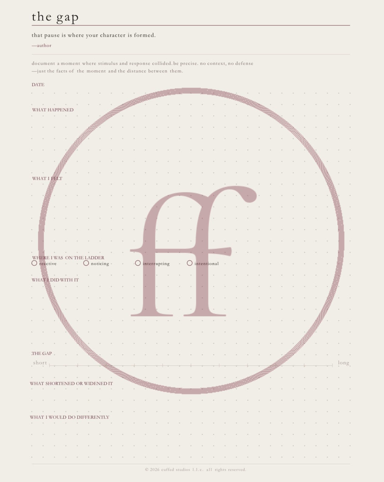 the earned worksheet bundle — all four printable companion worksheets to earned, featuring dot-grid writing surfaces and ladder framework tools. watermarked preview.